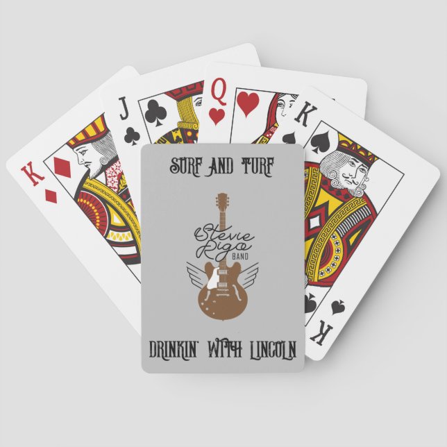 Steve Rigo Band Playing Cards (Back)
