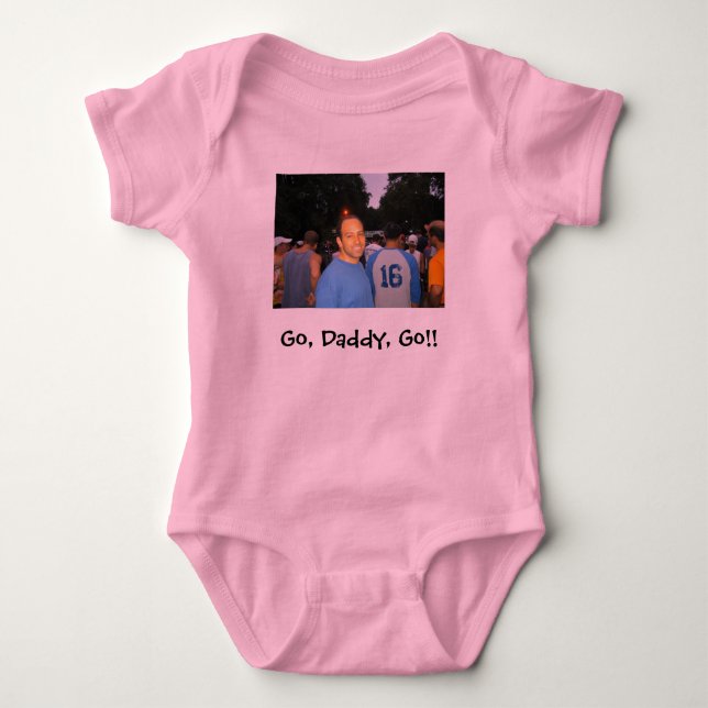 Steve tri, Go, Daddy, Go!! Baby Bodysuit (Front)