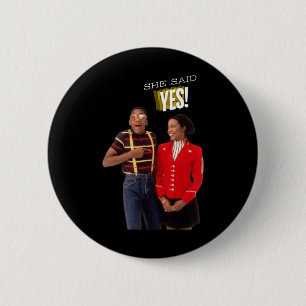 Steve Urkel Family S She Said Yes! Sticker  2 Inch Round Button