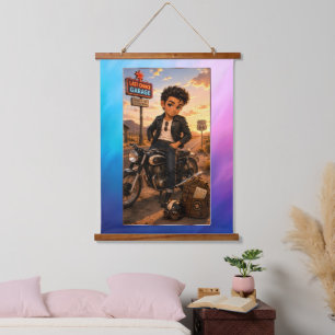 Steven Chibi Rockabilly Dawn Tapestry