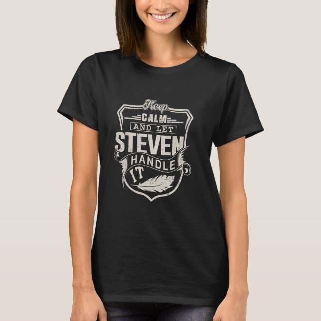 Steven First Name Shirt Steven Name Birthday (Front)