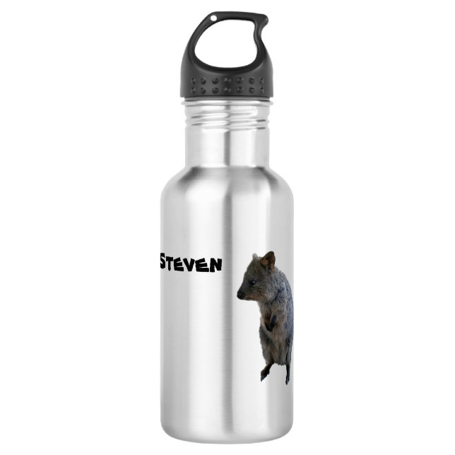 Steven Name @ Aussie Quokka, Water Bottle (Front)