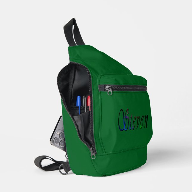 "Steven" Name The Colours Of Steven, Sling Bag (Open)