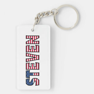 Steven Name Vorname USA Flagge Anhänger Schlüssel Keychain