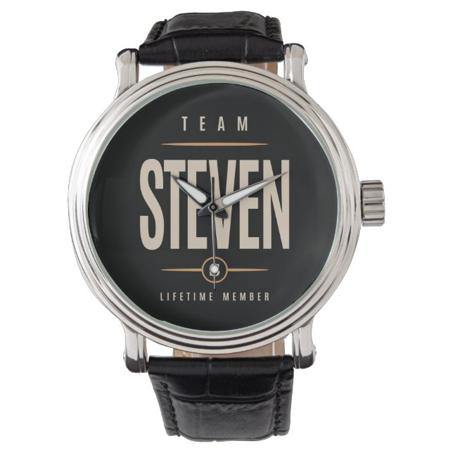 Steven Personalized Name - Funny Steven Watch (Front)