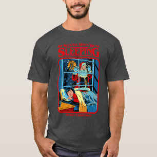Steven Rhodes Santa Claus Sees You Retro Dark Humo T-Shirt