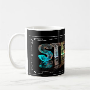 Steven  - The Name Steven in 3D Lights (Photograph Coffee Mug