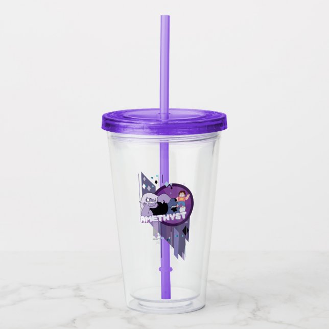Steven Universe | Amethyst Character Graphic Acrylic Tumbler (Front)