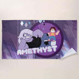 Steven Universe   Amethyst Character Graphic Beach Towel