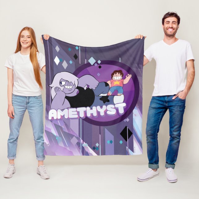 Steven Universe | Amethyst Character Graphic Fleece Blanket (In Situ)