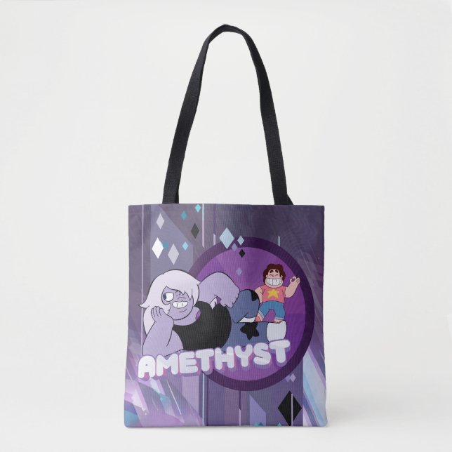 Steven Universe | Amethyst Character Graphic Tote Bag (Front)
