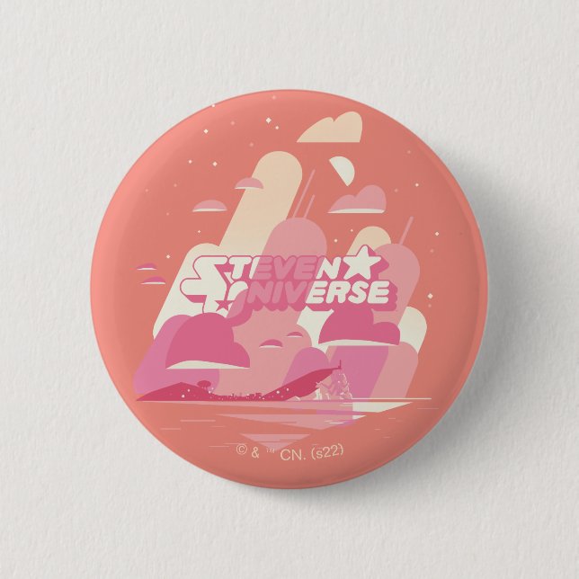 Steven Universe | Beach City 2 Inch Round Button (Front)