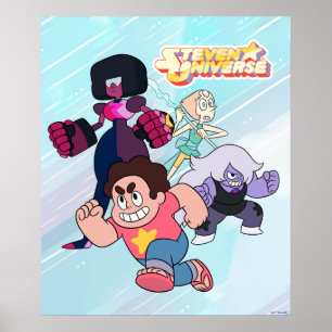 Steven Universe   Crystal Gem Group Action Poster