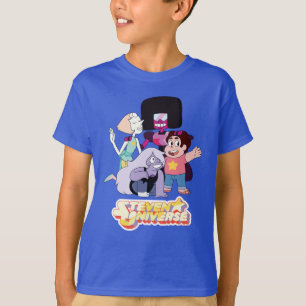 Steven Universe   Crystal Gem Group Huddle T-Shirt