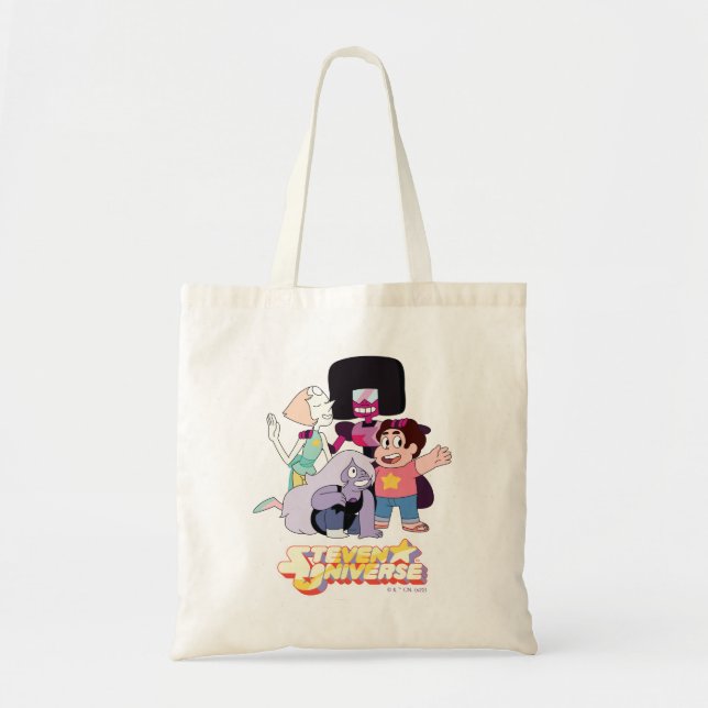 Steven Universe | Crystal Gem Group Huddle Tote Bag (Front)