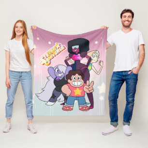 Steven Universe   Crystal Gem Group Pose Fleece Blanket