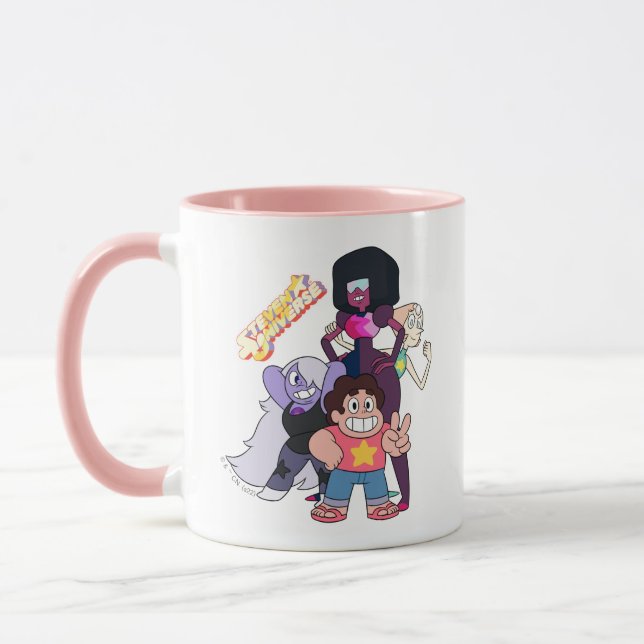 Steven Universe | Crystal Gem Group Pose Mug (Left)