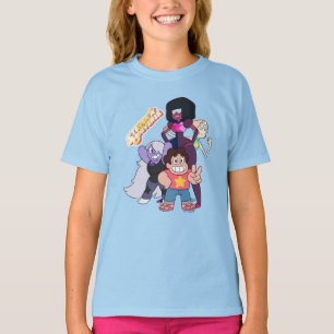 Steven Universe   Crystal Gem Group Pose T-Shirt
