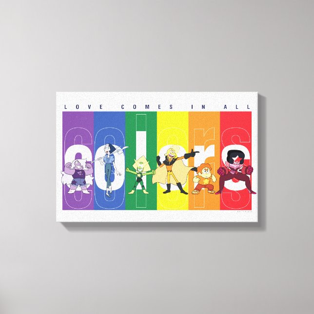 Steven Universe - Love Comes In All Colors Canvas Print (Front)