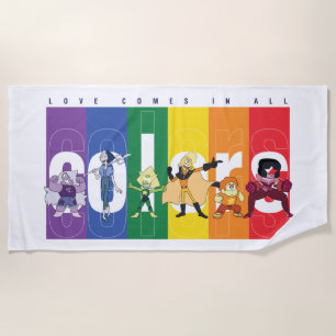 Steven Universe - Love Comes In All Colours Beach Towel