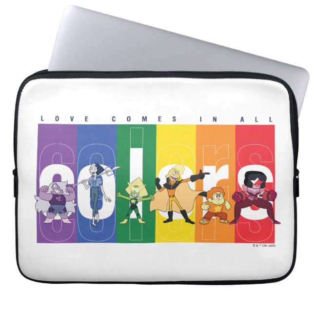 Steven Universe - Love Comes In All Colours Laptop Sleeve (Front)