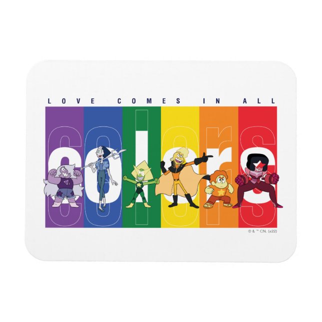 Steven Universe - Love Comes In All Colours Magnet (Horizontal)