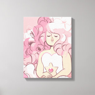Steven Universe   Rose Quartz Illustration Canvas Print