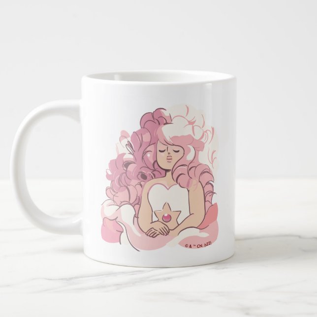 Steven Universe | Rose Quartz Illustration Large Coffee Mug (Left)
