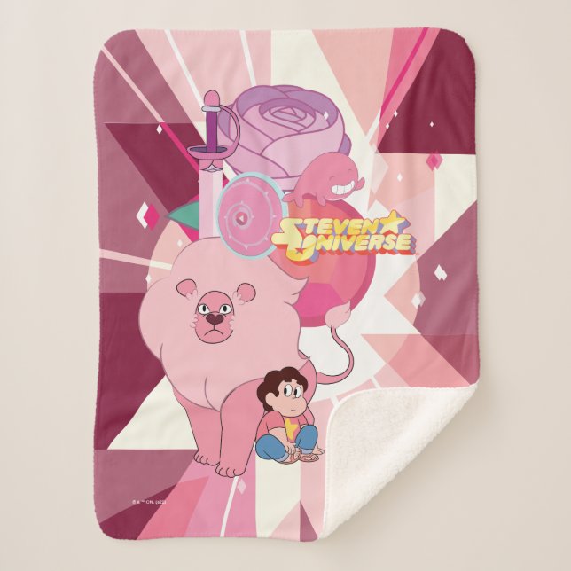 Steven Universe | Rose Quartz Legacy Sherpa Blanket (Front)