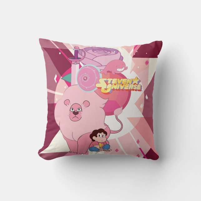 Steven Universe | Rose Quartz Legacy Throw Pillow (Front)