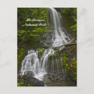 Stevens Canyon waterfall postcard