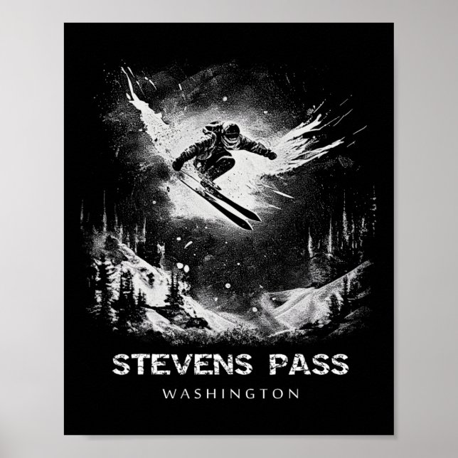 Stevens P Washington Ski Skiing Skier  Poster (Front)