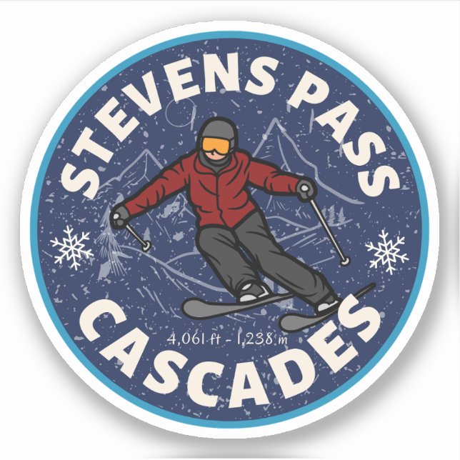 Stevens Pass, cascades range Washington ski trail (Front)