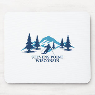 Stevens Point Wisconsin Ski Resort Skiing Skier _1 Mouse Pad