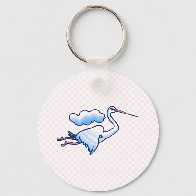 Stevenson Stork Keychain (Front)