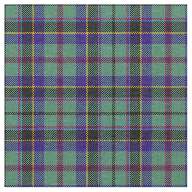 Stevenson Tartan Print Fabric (Close Up)