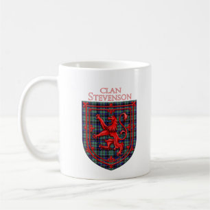 Stevenson Tartan Scottish Plaid Lion Rampant Coffee Mug