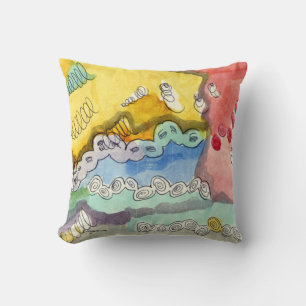 Steve's Abstract Doodle Throw Pillow