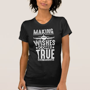 Stewardess Airplane Humor Plane Flight Staff T-Shirt