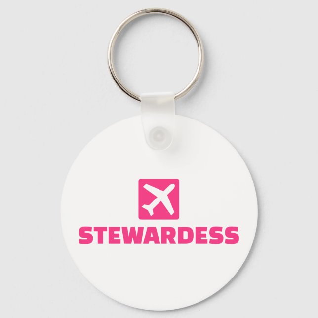 Stewardess Keychain (Front)