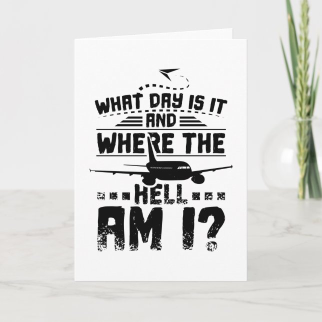 Stewardess what day is it card (Front)