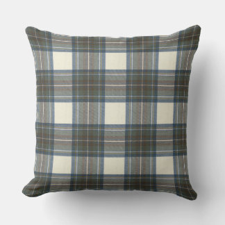 Stewart Blue Dress Original Tartan Square Throw Pillow