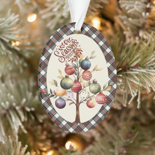 Stewart Blue Dress  Scottish Tartan Christmas (Arbre)