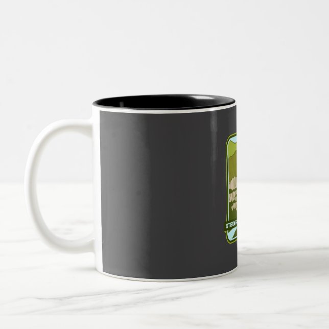 Stewart Cascade Trail - Utah hiker  Two-Tone Coffee Mug (Left)