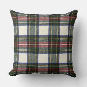 Stewart Dress Modern Original Tartan Square Throw Pillow