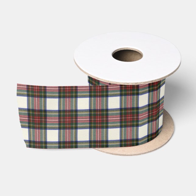 Stewart Dress Modern Scottish Tartan Satin Ribbon (Spool)