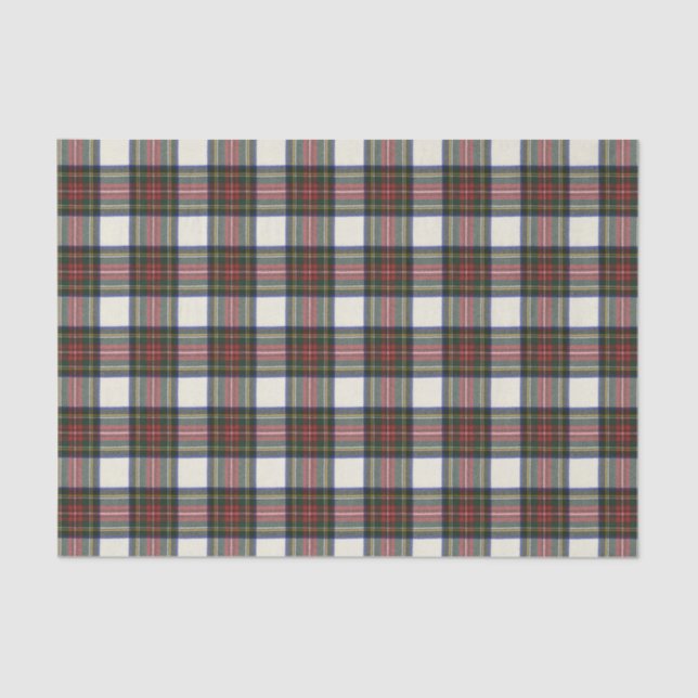 Stewart Dress Modern Scottish Tartan Tissue Paper (Front)