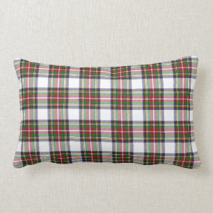 Stewart Dress Modern Tartan Plaid Pattern Lumbar Pillow