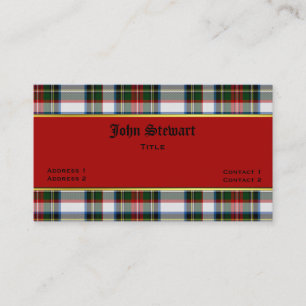 Stewart Dress Plaid Carte de visite personnalisé