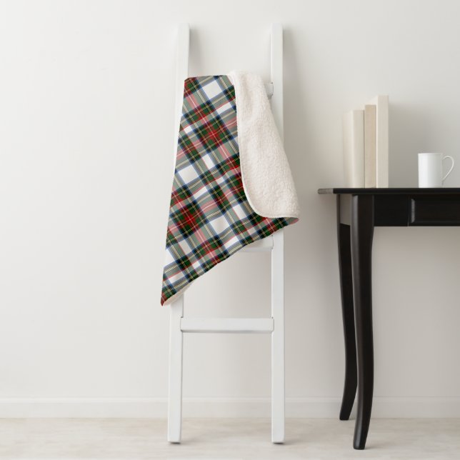 Stewart Dress Plaid Sherpa Blanket (In Situ)